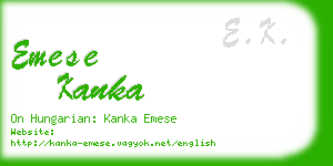 emese kanka business card